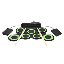Portable Electronic 7 Pad Roll Up Drum with Foot Pedal
